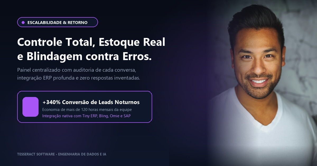 Gestão e Métricas de IA no WhatsApp - Tesseract Software
